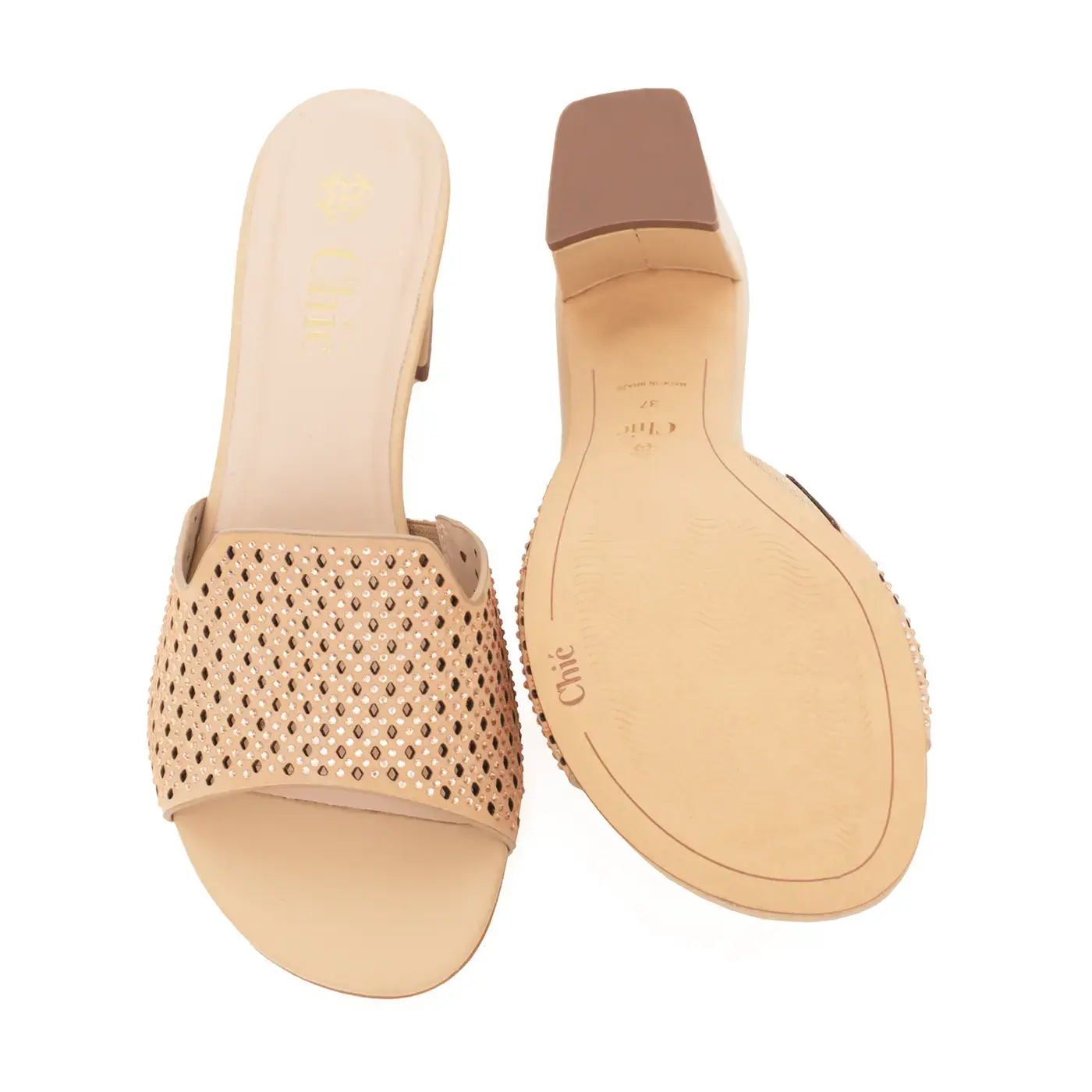 Elegant Block Heel Slippers